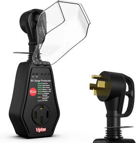 Dd251-bk Viptoo Rv Surge Protector 50 Amp With Replaceable Module 12000 Joules Circuit Analyzer