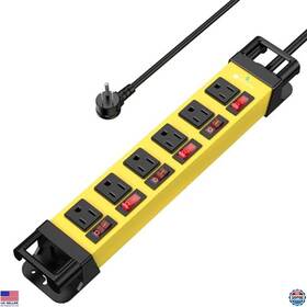 B0dx137t33 Visit The Annquan Store Heavy Duty 6 Outlet Power Strip With Individual Switches And Surge Protection