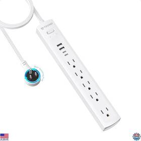 Td-ps-us03x Visit The Trond Store 6ft Surge Protector Power Strip - 5 Outlets 2 Usb-c Usb-a 1440j