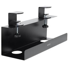 Desk-cm6l-b Vivo No Drill Clampon 17 Inch Power Strip Cable Management Tray Under Standing Desk S