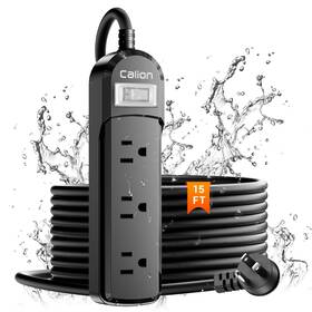 Ipx6 Vnj 704444176238 Outdoor Power Strip With 3ac Outlets Waterproof Surge Protector Safety