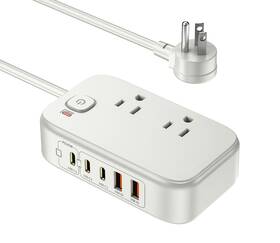 Ct-1250 Vpsun Power Strip With Usb C 5 Port Charger Station White Surge Protection 12
