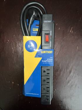 Watson 847628557505 6ft Indoor 6-outlet Surge Protector