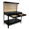 Wb4723 Wen Black Ft Workbench Table Top Power Outlets 0044459324720