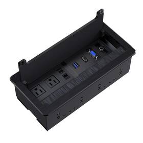 Webang 795787584255 Recessed Connectivity Box Outlet For Conference Room Table With 2ac Receptacl
