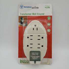Dr-08 Westinghouse Wall Adapter 686140281105 Transformer 6 Grounded Outlets Indoor Model New