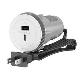Wiremold 786776192926 Legrand Rfpcuauc-wh Round Furniture Power Center With Usb Type A/c 6 Fo