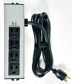 L10316 Wiremold Power Distribution Cable Plug 4 Gang 120 Volt Adapter