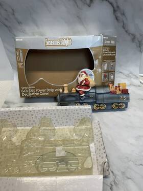 Woods 078693067105 Seasons Bright Santa Express 6 Outlet Power Strip Decorative Cover Only