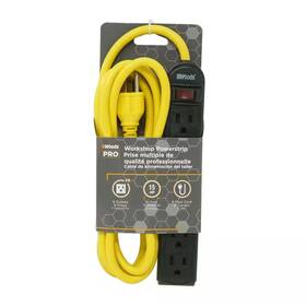 Woods 445018770713 8 Ft. 6-outlet Workshop Power Strip