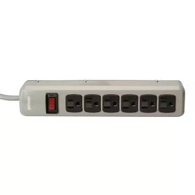 Woods 744759598639 8 Ft. 6-outlet Heavy-duty Workshop Power Strip With Safety Covers