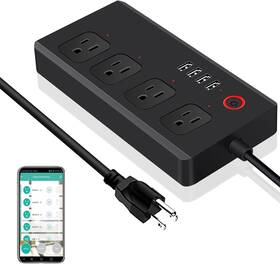 Xenon 746653445774 Smart Power Strip - Surge Protector With 4 Individually Controlled Ac O