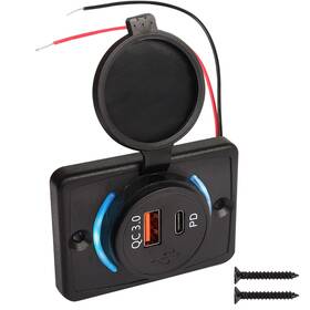 Xmsj-0005 Xmsjsiy Rv Usb Outlet 12 Volt Wall With 18w Pd Usb-c And Quick Charge 3.0