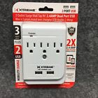 Xws8-0108-wht Xtreme Outlet Surge Protector Wall Tap Amp Dual 805106204037