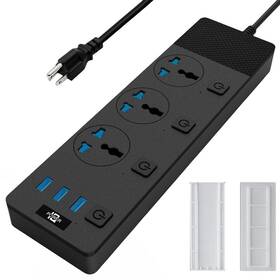Xyzcreat 757173615158 Power Strip With Usb Ports Extension Cord Multiple Outlets 110v-240v C