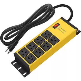 Yichuhaoxi 313087315357 Magnetic Power Strip Surge Protector 20amp 12 Gauge Extension-outlets Wall Moun
