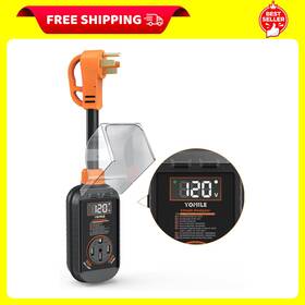 12800 Yomile 445019776769 50 Amp Rv Surge Protector Joules Waterproof Adapter For Camper