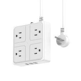 Mcdb4b73 Zaoalife Mcdb4b73/or9dq Power Strip Surge Protector Smart Us Plug Ac Outlet Multipris