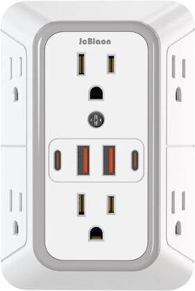 Zhongshan Lonpower Technology Co .ltd 711181631760 Power Strip Surge Protector - Multi Plug Outlet Adapter With 8 Widely Outlets &