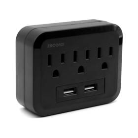 Zhoorqi 085571818545 Multi Plug Outlet Extender Multiple Expander With 2 Usb Ports Wall Charger 1875w