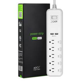 800lr Zooz Zen20 Z-wave Long Range Power Strip With Energy Monitoring And 2 U