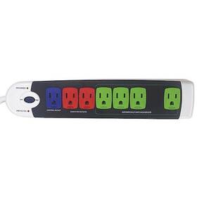 52ny66 Zoro Select Outlet Strip Surge 7 5-15r 5-15p 4 Ft. White Formerly