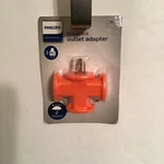 Philips Home Power Outdoor Ac Grounded Outlet Adapter Orange SPS163OR/37 New. Fixed Price $11.00.