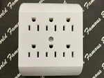 1PCS - Cooper 1146W 15A 125V Six Tap Duplex Receptacle To Outlets. Fixed Price $8.85.