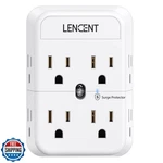 Lencent 2 Prong Power Strip, 3 Outlet Adapter, Surge Protector,. Fixed Price $34.99.