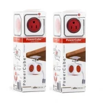 (2 Pack) Powercube Extended - Outlet Adapter W/ 5FT Extension Cord Red. Fixed Price $28.99.