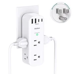 Heavyduty 10IN1 Outlet Extender 6 Ac 4 Usbc 1800J Surge Protector Wall Mount. Fixed Price $21.95.