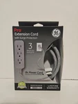 3 Outlet Surge Protector Power Strip, 8 Ft Designer Braided Extension. Fixed Price $16.86.