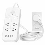 Power Bars With Surge Protector, Flat Plug Exetnsion Cord, Strip Outlet.... Fixed Price $19.60.