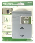Wood Industries 6-OUTLET 1000-JOULE Side Entry Surge Protector With Alarm Gray. Fixed Price $19.99.
