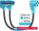 Circlecord Etl Listed Rv Y Adapter Two To 50 Amp, Nema TT-30P Male. Fixed Price $51.55.