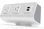 Fellowes Esi Flexcharge Personal Desktop Power Unit With Usb FCH4-DSK-WHT. Fixed Price $50.00.