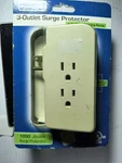 Tech Universe 3-OUTLET Surge Protector Plus 2 Usb Charging Ports 1050 Joules. Fixed Price $19.99.