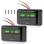 Ports 12V Rv Usb Outlet 72W, Gibbab Dual QC3.0 36W & 2PCS, Green. Fixed Price $23.23.
