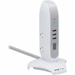 Tripp Lite Surge Protector Tower 5-OUTLET W/ 3 Ports White TLP66USB. Fixed Price $65.42.