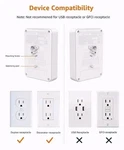 Amazon Basics 6 Outlet Wall-mount Surge Protector, 1080 Joules (pack Of 2) Nib.. Fixed Price $18.99.