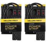 Compact 6-OUTLET Power Strip Surge Protector 600J Home Office Use, 4PCS Plug. Fixed Price $46.99.