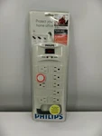 Philips Surge Protector 10 Outlet Power Strip White 8FT Cord SPP3201WA/17. Fixed Price $21.24.