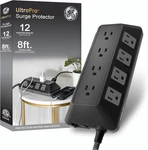 Ultrapro 12-OUTLET Sur Protector, 8 Ft Braided Extension Cord, Multi Plug. Fixed Price $64.99.