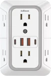 Outlet Extender Surge Protector - 6 Splitter With 4 Usb Ports (2 White. Fixed Price $14.10.