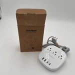 One Beat Desktop Power Strip - White. Fixed Price $24.99.