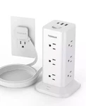 Tessan Power Strip Tower With Surge Protection, Flat Plug 12 Outlets, Usb Ports. Fixed Price $29.99.