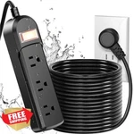 Qiyuan IPX6 Waterproof Outdoor Power Strip 25FT Cord 3 Outlets Black Ul/etl. Fixed Price $54.99.