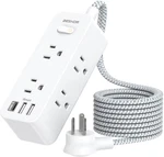 Power Strip Surge Protector, 5FT Extension Cord, 6 Outlets With 3 Usb PORTS(1. Fixed Price $16.16.