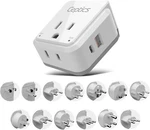 Ceptics International Power Plug Adapter - Includes 13 Type Swadapt Attachments. Fixed Price $49.99.