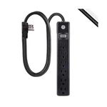 Ge 6-OUTLET Power Strip, 7 Ft Extension Cord, Flat Plug, Grounded, Integrated.... Fixed Price $19.99.